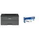 Brother HL-L2375DW Kompakter S/W-Laserdrucker (34 Seiten/Min., A4, echte 1.200x1.200 dpi, Duplexdruck, 250 Blatt Papierkassette, USB 2.0, WLAN, LAN) + TN-2410 Tonerkartusche, schwarz