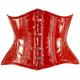 Orchard Corset CS-426 Standard Women's PVC Underbust Original Steel Boned Waist Training Corset - red - 22" (Natural Waist 26/28")