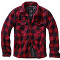 Brandit Men's Lumberjacket Lumber Jacket, Red/Black, 4XL