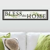 August Grove® Bless This Home Country Quote Peel & Stick Wall Decals Vinyl in Black | 5 H x 11.5 W in | Wayfair F4D7A54AF6964B489236A4C8A315650B