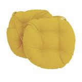 Winston Porter Indoor/Outdoor Dining Chair Cushion Polyester in Orange/Yellow/Brown | 3.5 H x 16 W in | Wayfair 07290322672F4E0DA184F4ABA3E45DF3