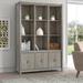 Loon Peak® Darries 72" H x 48.25" W Standard Bookcase Wood in Brown/Gray | 71.969 H x 48.307 W x 15.591 D in | Wayfair