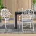 One Allium Way® Yates Patio Dining Chair w/ Cushion Metal in White | 36.5 H x 27 W x 25.25 D in | Wayfair 0B50563C44794F53A73D33F0D9A10917