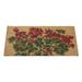 Flatweave Geranium Outdoor Door mat Coir, Rubber in Brown Home Furnishings by Larry Traverso | 18 W x 30 D in | Wayfair TR0434