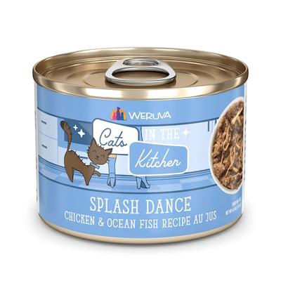Cats in the Kitchen Originals Splash Dance Chicken and Ocean Fish Recipe Au Jus Wet Cat Food, 6 oz., Case of 24