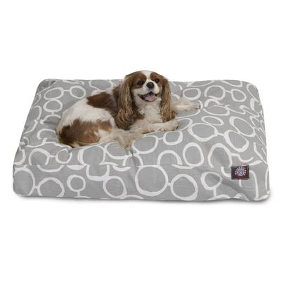 Majestic Pet Gray Fusion Shredded Memory Foam Rectangle Dog Bed, 44" L x 36" W
