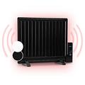oneConcept Heater Radiator, Oil Heaters for Home Low Energy Silent, 600W Wall Mount Oil Radiator Thermostat, Free Stranding Portable Room Heater w/Touch Control, Smart Personal Heating Oil Radiators
