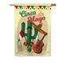 Breeze Decor Fiesta Cinco de Mayo Country 2-Sided Polyester 40 x 28 in. House Flag in Green | 40 H x 28 W in | Wayfair BD-SW-H-115128-IP-BO-DS02-US