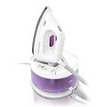 BRAUN CareStyle Compact IS 2044 Ironing Center - 2200 W - 1.3L Water Tank Capacity - Curved 3D Sole White & Violet