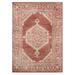 White 22 x 0.37 in Area Rug - World Menagerie Hicklin Oriental Brick Red Area Rug Polypropylene | 22 W x 0.37 D in | Wayfair