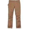 Carhartt Straight Fit Stretch Duck Pantaloni, marrone, dimensione 38