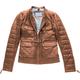 Blauer USA Rider Pocket Padded Ladies Leather Jacket, brown, Size XS for Women