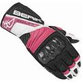 Berik Zoldar Damen Motorrad Handschuhe, schwarz-pink, Größe XL