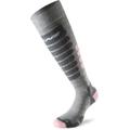 Lenz Skiing 3.0 Chaussettes, gris-rose, taille 39 40 41