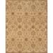 White 24 x 0.5 in Indoor Area Rug - Astoria Grand Talmo Floral Handmade Tufted Wool Light Gold Area Rug Wool | 24 W x 0.5 D in | Wayfair