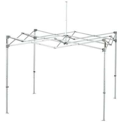 E-Z Up ENDA10KPN Endeavor Instant Shelter 10' x 10' Punch Canopy with Clear Aluminum Frame