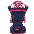 Ergonomic Baby Carrier with Hooded and Hip Seat, Soft & Breathable Baby Carriers Backpack Front and Back for All Seasons