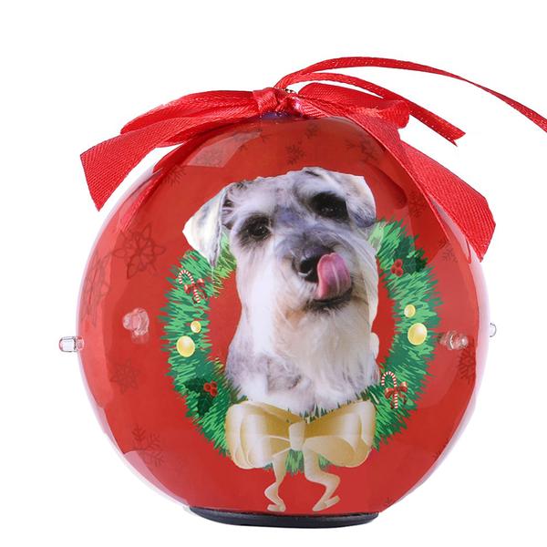 cuecuepet-schnauzer-dog-collection-twinkling-lights-christmas-ball-ornament,-medium,-red/
