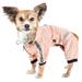 Torrential Shield Waterproof Multi-Adjustable Peach Dog Windbreaker Raincoat, Small, Pink