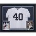 Luis Severino New York Yankees Deluxe Framed Autographed Majestic White Authentic Jersey