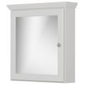 Highland Dunes Chetek Single Door 24" x 27" Surface Mount Framed Medicine Cabinet w/ 3 Adjustable Shelves, Metal | 27 H x 24 W x 6.5 D in | Wayfair