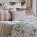 Eastern Accents Aster by De Medici Juliet Lace in Ivory/Fawn Inset Sham 100% Cotton in Blue/Gray | 27 H x 27 W in | Wayfair EC-EUS26-IV