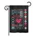 Breeze Decor Valentine's Subway Spring Valentines Impressions Decorative Vertical 2-Sided 18.5 x 13 in. Flag Set in Black | Wayfair