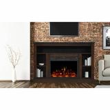 Charlton Home® Seville TV Stand for TVs up to 50" w/ Fireplace Included Wood in Brown | 30.7 H in | Wayfair 51D48409326C40AB81B56F9E02B50F1A