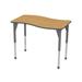 Marco Premier Series Adjustable Height Novelty Activity Table Laminate/Metal/Whiteboard in Brown | 42 H x 54 W x 30 D in | Wayfair 43-2258-G4-AGY