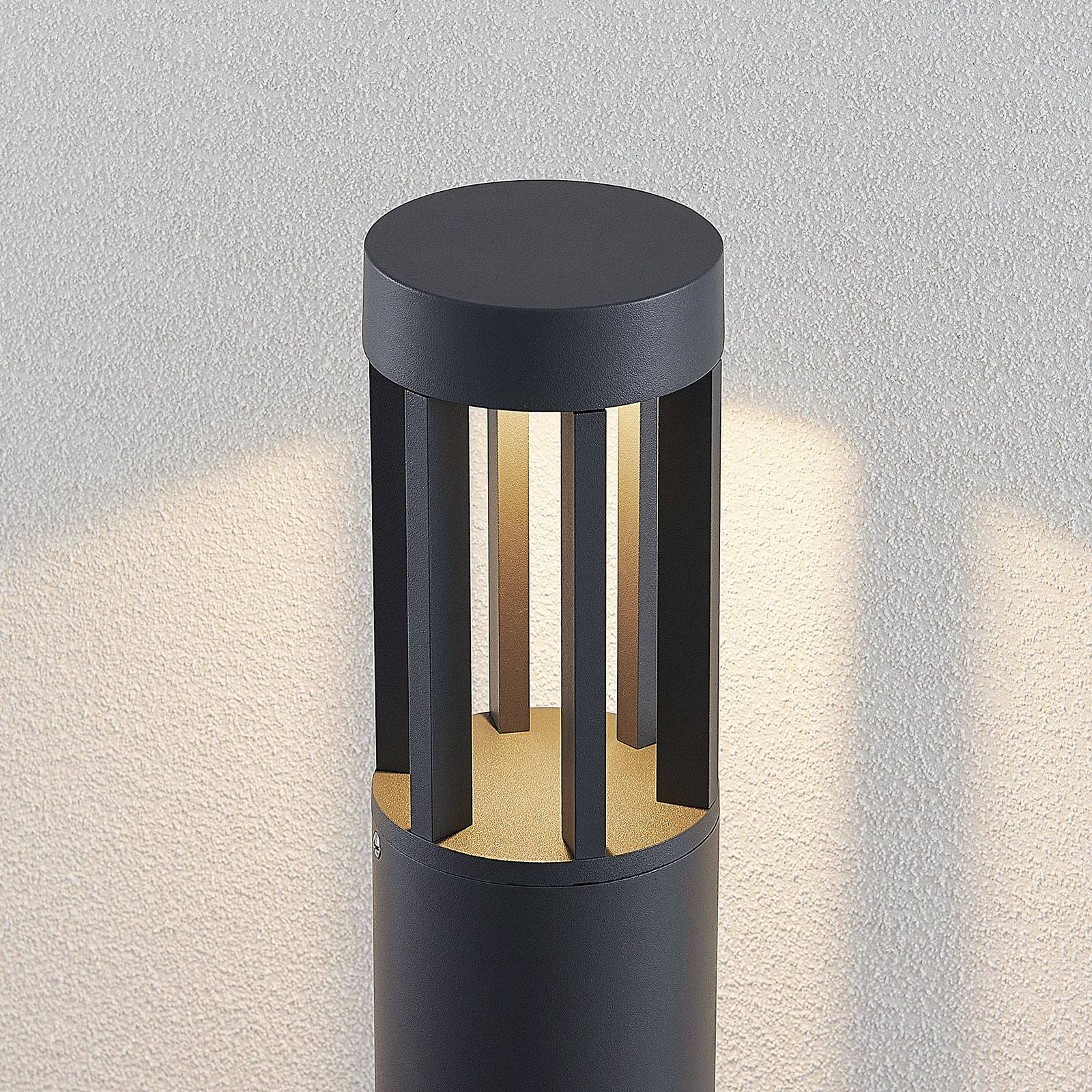 LED Wegeleuchte Jordis Lindby, schwarz, Aluminium, Modern, LED Außenleuchte