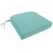 Darby Home Co Encinitas Knife Edge Indoor/Outdoor Sunbrella Dining Chair Cushion in Blue | 3.5 H x 23 W in | Wayfair