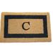 Charlton Home® Stansfield Monogram Fiber Outdoor Door Mat Coir | Rectangle 1'6" x 2'6" | Wayfair 3C6B7470E4954E35A17C07A6A14F207E