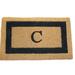 Charlton Home® Stansfield Monogram Fiber Outdoor Door Mat Coir | Rectangle 1'6" x 2'6" | Wayfair BDA11DEC4A074E5EAFE81EC63834EB51