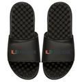 Men's ISlide Black Miami Hurricanes Wordmark Slide Sandals