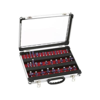 Grizzly Industrial 35 pc. Router Bit Set In Aluminum Case H6159