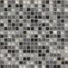 Bedrosians Eclipse 0.75" x 0.75" Glass Grid Mosaic Wall Tile Mixed Material/Glass in Black/Gray | 0.75 H x 0.75 W x 0.375 D in | Wayfair