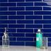 Bond Tile Contempo 2" x 8" Glass Brick Look Subway Wall Tile Glass in Blue | 8 H x 2 W x 0.31 D in | Wayfair EXT3RD100906