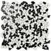 Merola Tile Jazz Random Sized Ceramic Pebble Mosaic Wall & Floor Tile Ceramic in White/Black | 0.18 D in | Wayfair WFFXLJZBW