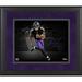 Lamar Jackson Baltimore Ravens Framed 11" x 14" Spotlight Photograph - Facsimile Signature