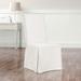 Sure Fit Essential Twill Box Cushion Dining Chair Slipcover Cotton in Pink/White | 42 H x 19 W in | Wayfair 184325236M105SFDINN