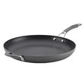 Circulon - 83906 Radiance Hard Anodized Nonstick Frying Pan/Fry Pan/Hard Anodized Skillet with Helper Handle - 14 Inch, Gray