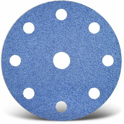 Blue Klett-Schleifscheiben, 150 mm, 9-Loch, f. Exzenterschleifer, Zirkonkorund (25 Stk.) K60 Image