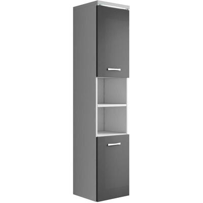 Badezimmer Schrank Paso 160cm Hochglanz Grau Fronten – Regal Sch Image