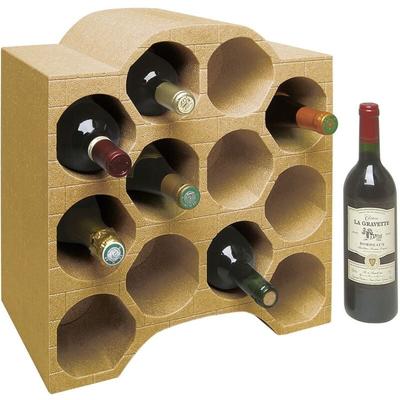 Flaschenbox terra 12 Flaschen Bogenform 43x40x26 cm Weinregal Weinständer Flaschenständer Image