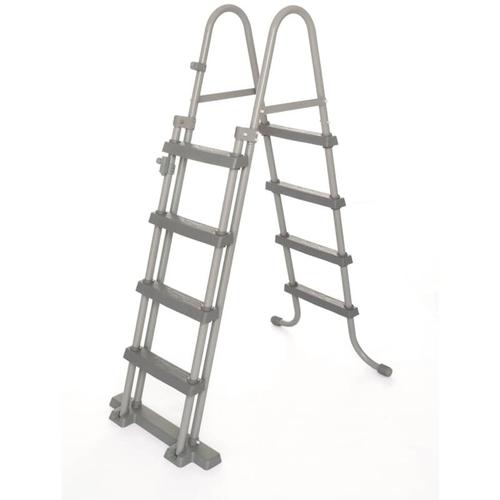 Bestway – Poolleiter Sicherheitsleitern Pool Einstieg Leitern Treppe 84/107/122 cm 122cm – 4 Stufen