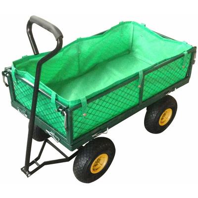 TC1840A-2 transportkarre gerätewagen bollerwagen handwagen mit plane garten wagen 200 kilo - Varan Image