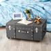 Byourbed The Sorority College Dorm Trunk Solid Wood + Manufactured Wood in Gray/Black | 14 H x 29 W x 20 D in | Wayfair BUCK2-E-SCCHAR