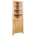 vidaXL Corner Cabinet 59x36x180 cm Solid Oak Wood