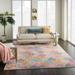 Blue/Pink 63 x 0.5 in Area Rug - Langley Street® Verda Ikat Pink/Yellow/Blue Area Rug, Polypropylene | 63 W x 0.5 D in | Wayfair