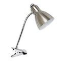 Ebern Designs Dani Clip On Lamp Metal in Brown/Gray/White | 15.5 H x 5 W x 5 D in | Wayfair 20613393E9194FB8A28408FCB6F87BAA